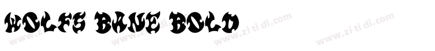 Wolfs Bane Bold字体转换